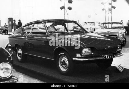 transport / transportation, car, vehicle variants, Fiat 850 coupe, view from right ahead, car show, Italy, 1960s, Additional-Rights-Clearance-Info-Not-Available Stock Photo