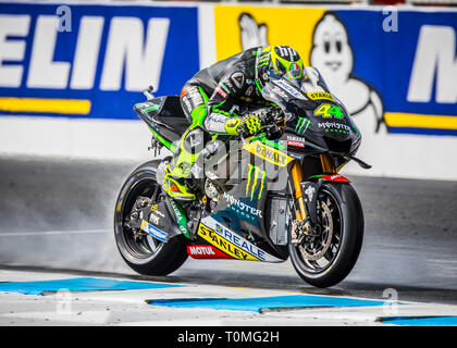 Phillip Island, Australia. 22nd Oct, 2016. Spanish rider Pol Espargaró at the 2016 Australian Motorcycle Grand Prix. Stock Photo