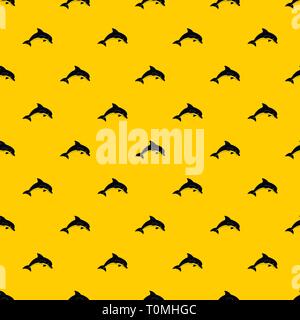 Jumping dolphin pattern vector Stock Vector