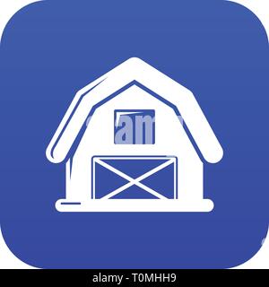 Farmhouse And Barn - Retro Clipart Illustration Stock Vector Image ...