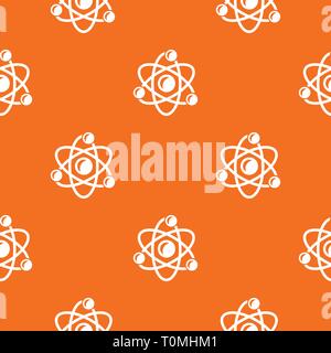 Molecule genetics pattern vector orange Stock Vector