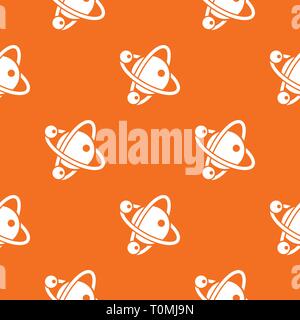 Molecule dna pattern vector orange Stock Vector