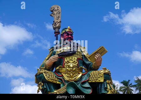 Guan-Yu Koh Samui Shrine at fishing village Hua Thanon, Koh Samui, Gulf of Thailand, Thailand Stock Photo