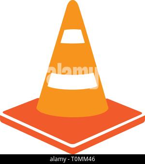 cone, construction icon Stock Vector