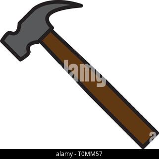 hammer, construction icon Stock Vector