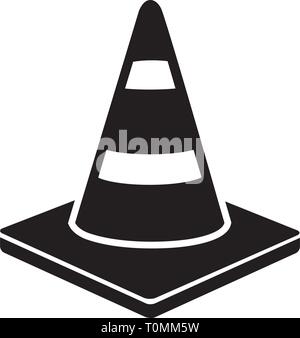 cone, construction icon template Stock Vector