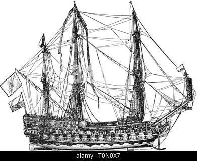 transport / transportation, navigation, warship, Luebeck full-rigged pinnace 'Hoffnung von Luebeck', circa 1600, Additional-Rights-Clearance-Info-Not-Available Stock Photo