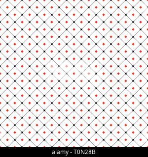 Black and red squares seamless pattern Stock Vector