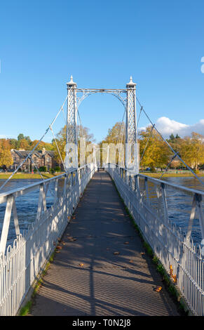 The Infirmary bridge in Inverness which crosses River Ness. Stock Photo