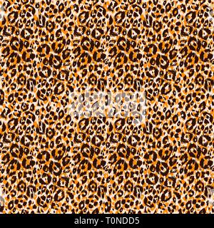 Spotted abstract natural animal skin. Leopard seamless print. Trendy pattern. Stock Vector