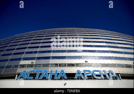 A general view of the Astana Arena ahead of the UEFA Euro 2020 Qualifying, Group I match at the Astana Arena. Stock Photo