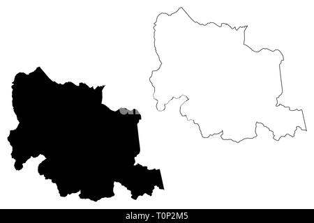 Carabobo State (Bolivarian Republic of Venezuela, States, Federal Dependencies and Capital District) map vector illustration, scribble sketch Carabobo Stock Vector