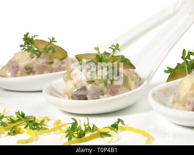 Matjes Herring - Fish Tartar Stock Photo