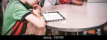 Pupils using technology Stock Photo