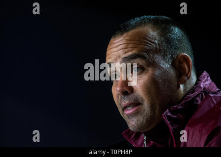 Madrid, Spain. 21st March, 2019. Venezuela's coach Rafael Dudamel holds a press conference ahead of friendly match against Argentina National Football Team, at Wanda Metropolitano Stadium. Credit: Marcos del Mazo/Alamy Live News Stock Photo