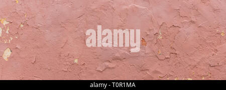 Puce, light purple color, painted and peeled wall texture grunge background, banner Stock Photo