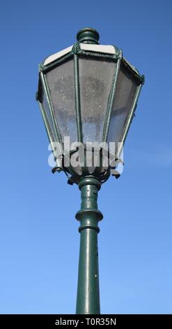 Victorian park lamp on clear day Stock Photo