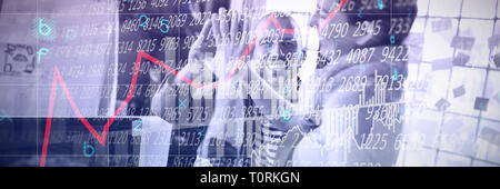 Composite image of stocks and shares Stock Photo