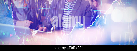 Composite image of stocks and shares Stock Photo