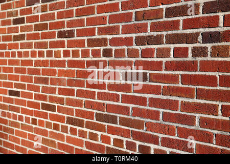 Brick wall for background, angled with room for text and graphics Stock Photo