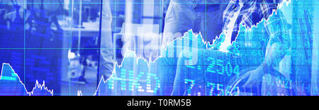 Composite image of stocks and shares Stock Photo