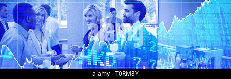 Composite image of stocks and shares Stock Photo