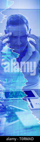 Composite image of stocks and shares Stock Photo