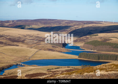 Whiteadder Reservoir is a reservoir in East Lothian, Scotland, UK Stock Photo