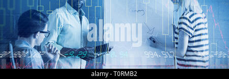 Composite image of stocks and shares Stock Photo
