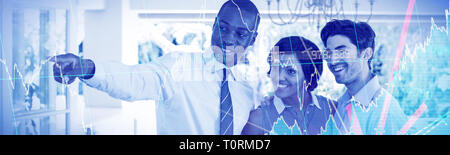 Composite image of stocks and shares Stock Photo