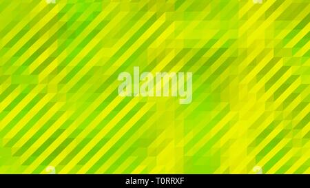 Green and Yellow Low Poly Triangles Diagonal Abstract Background Stock Photo