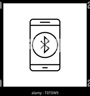 Illustration  Bluetooth Mobile Application Icon Stock Photo