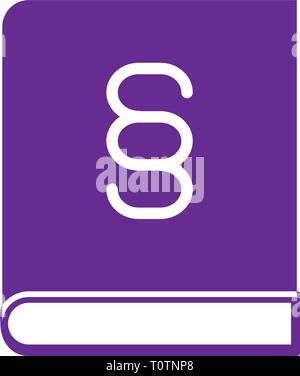law, book icon Stock Vector