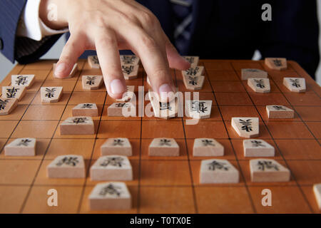 Japanese shogi player Stock Photo