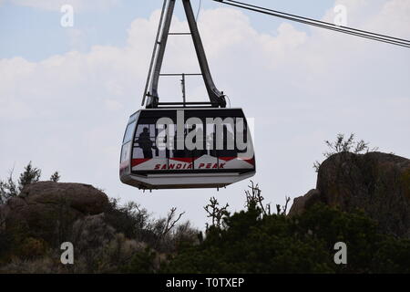 Sandia Peak tramway in Albuquerque New Mexico Stock Photo