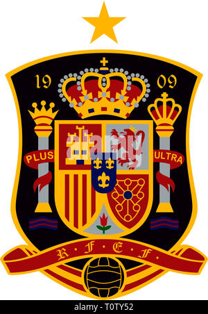 Fanion Newcastle United - Real Federación Española De Fútbol ? Fanion Espagne Football Pour Supporters