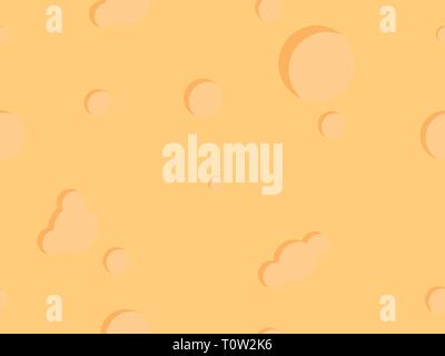 Seamless texture of cheese. Porous surface. Vector illustration Stock Vector