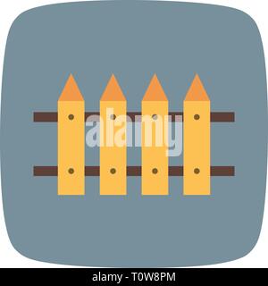 Illustration Fence Icon Stock Photo