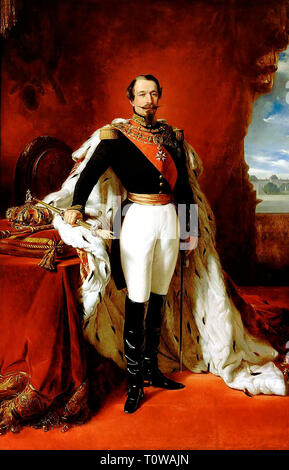 Portrait of Napoleon III (1808-1873) - Franz Xaver Winterhalter, 1855 Stock Photo