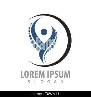 Circle orthopedics human concept design. Symbol graphic template element Stock Vector