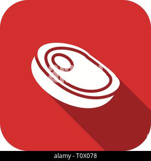 Illustration Steak Icon Stock Photo - Alamy