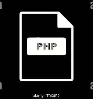 Illustration PHP Icon Stock Photo