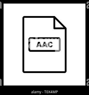 Illustration AAC Icon Stock Photo