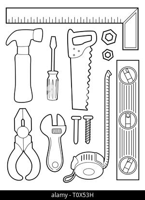 screwdriver coloring pages