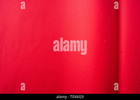 Design concept - red folded japanese washi paper for mockup Stock Photo