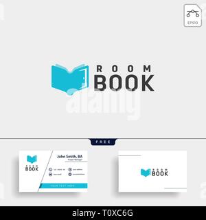 door education book library logo template vector illustration icon element - vector file Stock Vector
