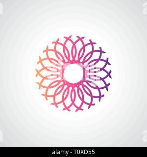 Modern mandala design vector image Stock Vector