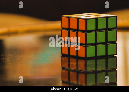 A Rubik's Cube Stock Photo