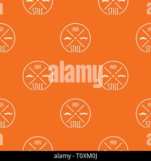 1989 style pattern vector orange Stock Vector