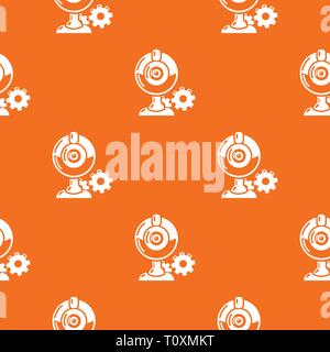 Fan repair pattern vector orange Stock Vector